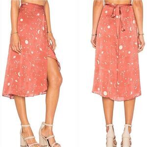 Lovers + Friends x REVOLVE Margarita Midi Skirt Constellation Print sz S